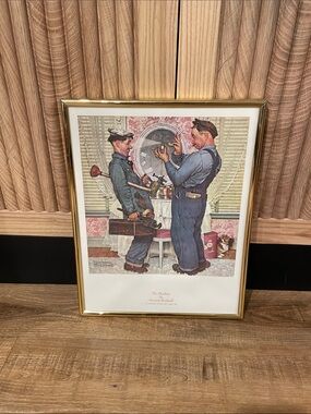 The Plumbers by Norman Rockwell - custom framed